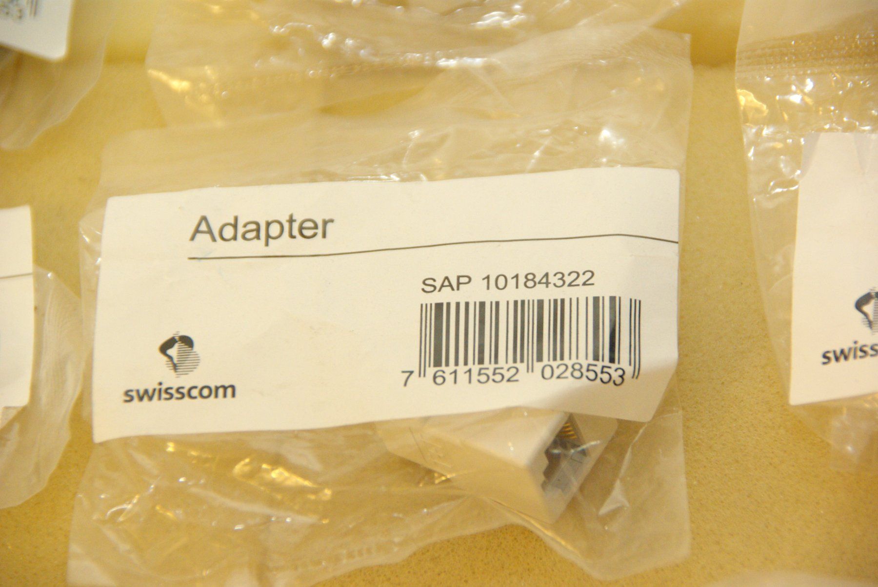Unità & Adattatore: 10x Swisscom Adapter weiss - TT89/RJ – Nuovo e nell'imballaggio originale da Herisau venduto da Cevianer1844 1
