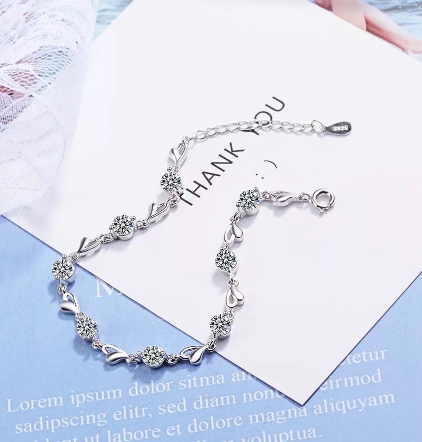 Bracciali & Braccialetti: silber armkette mit herz – Nuovo e nell'imballaggio originale da St. Gallen venduto da yatoot26 2