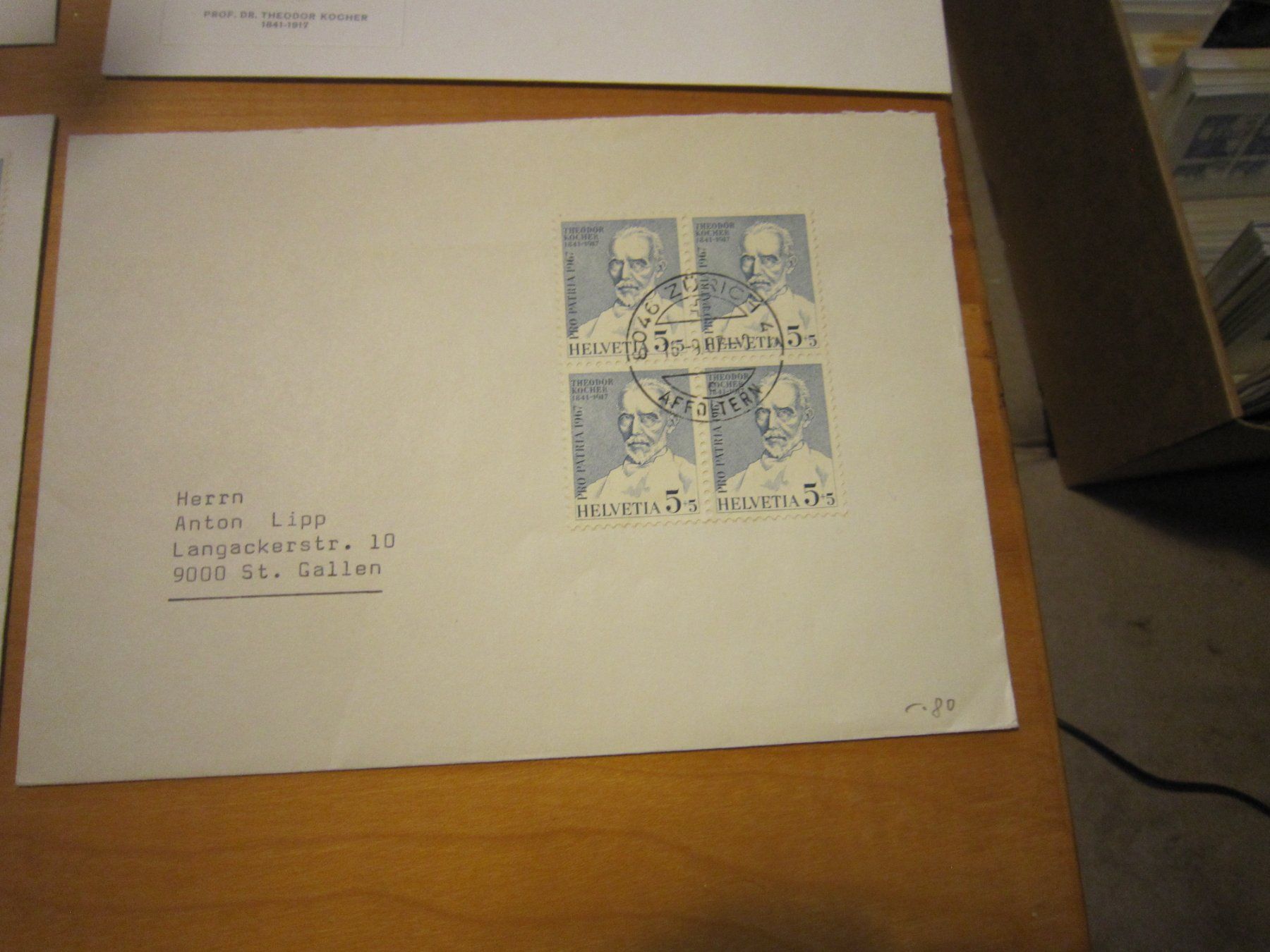 Tutti i francobolli: PP 1967 Briefe Theodor Kocher – Usato da Gordola venduto da Polentaefung 9