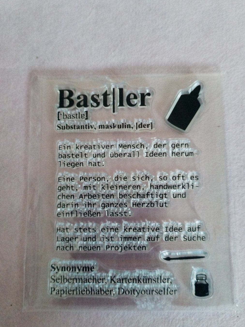 Tampons: Motivstempel "Bastler" – Neuf avec emballage d'origine à Würenlingen par pjs-at-tutti