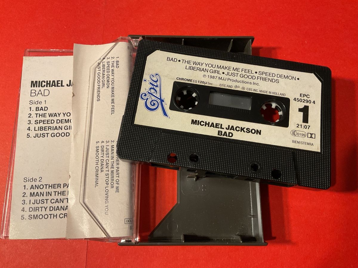 Kompaktkassetten: Michael Jackson BAD Musikkassette Top Zustand – Gebraucht aus Steinach von Quarkie 1