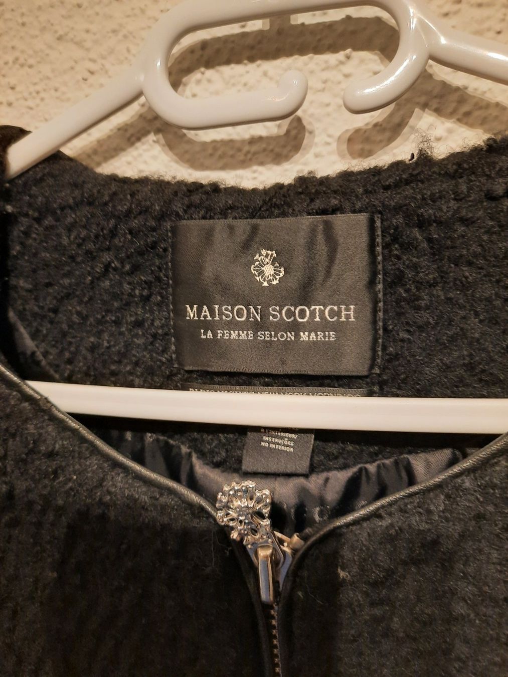 Maison Scotch Cappotti: Schwarzer Wintermantel Gr. 38, mit Schalkragen – Usato da Ibach venduto da urs_sl5h 3