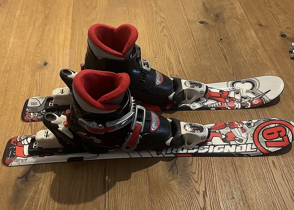 Rossignol Sci: Kinderski + Skischuhe – Usato da Tägertschi venduto da Oktagon62