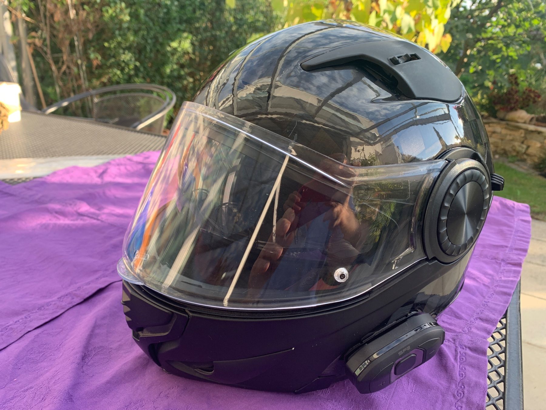 Caschi & visiere: Motorradhelm Vortex Carbon ECER22-05 Grösse L mit Com-system – Usato da Wetzikon ZH venduto da bluemli747