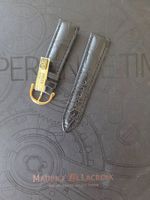 Maurice Lacroix Kroko Uhrenarmband aus Leder - Schwarz 20 mm