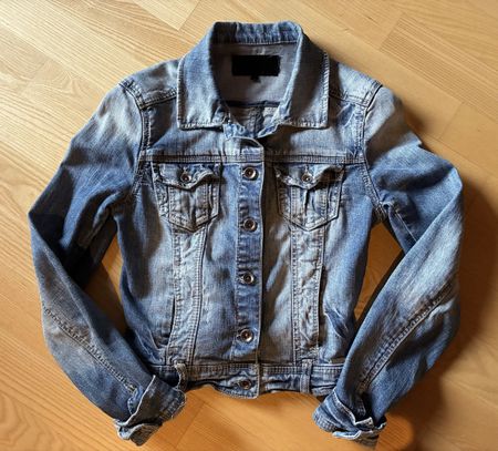 Jeansjacke Denim Blaue Grösse 34 guter Zustand