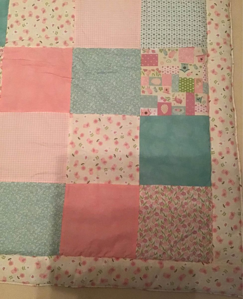 Coperte: Handgemachte Babydecke / Krabbeldecke Patchwork rosa neu – Nuovo (secondo la descrizione) da Buchs AG venduto da Dasmusstduhaben 1