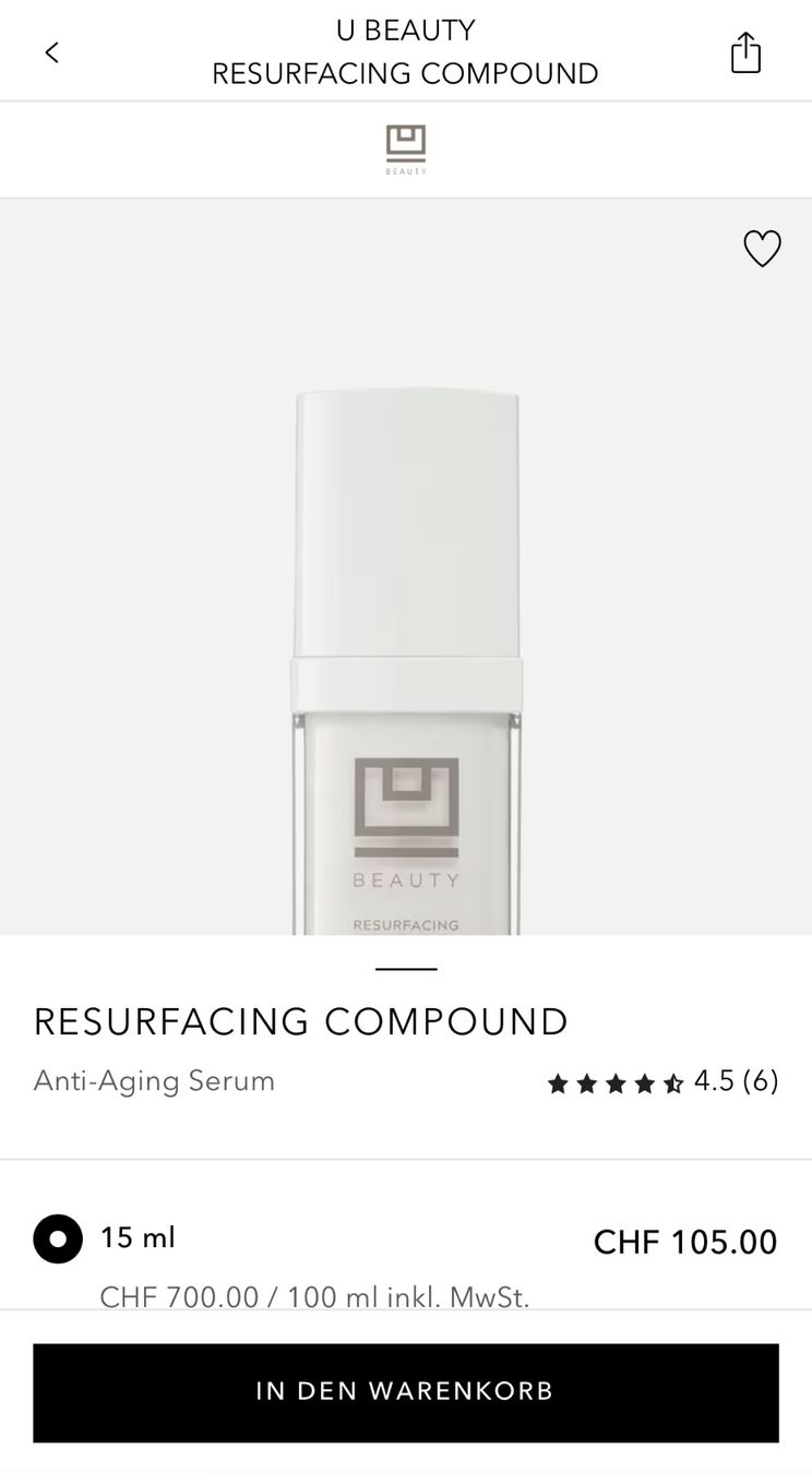 Cura del viso: U Beauty Resurfacing Compound 10ml - Neu & Ungeöffnet – Nuovo (secondo la descrizione) da Zürich venduto da deruja 2