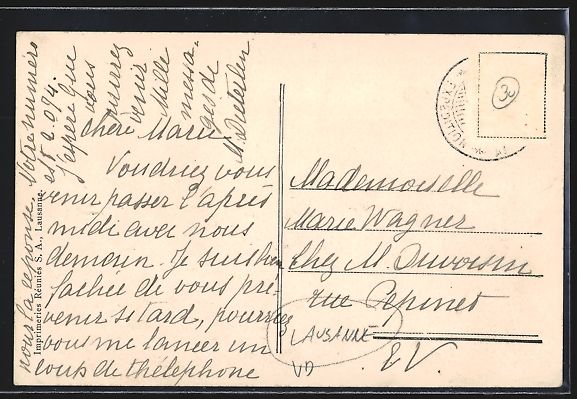 Cartoline postali: AK Lausanne, Belles Roches – Usato da Berlin venduto da bartko-reher 1