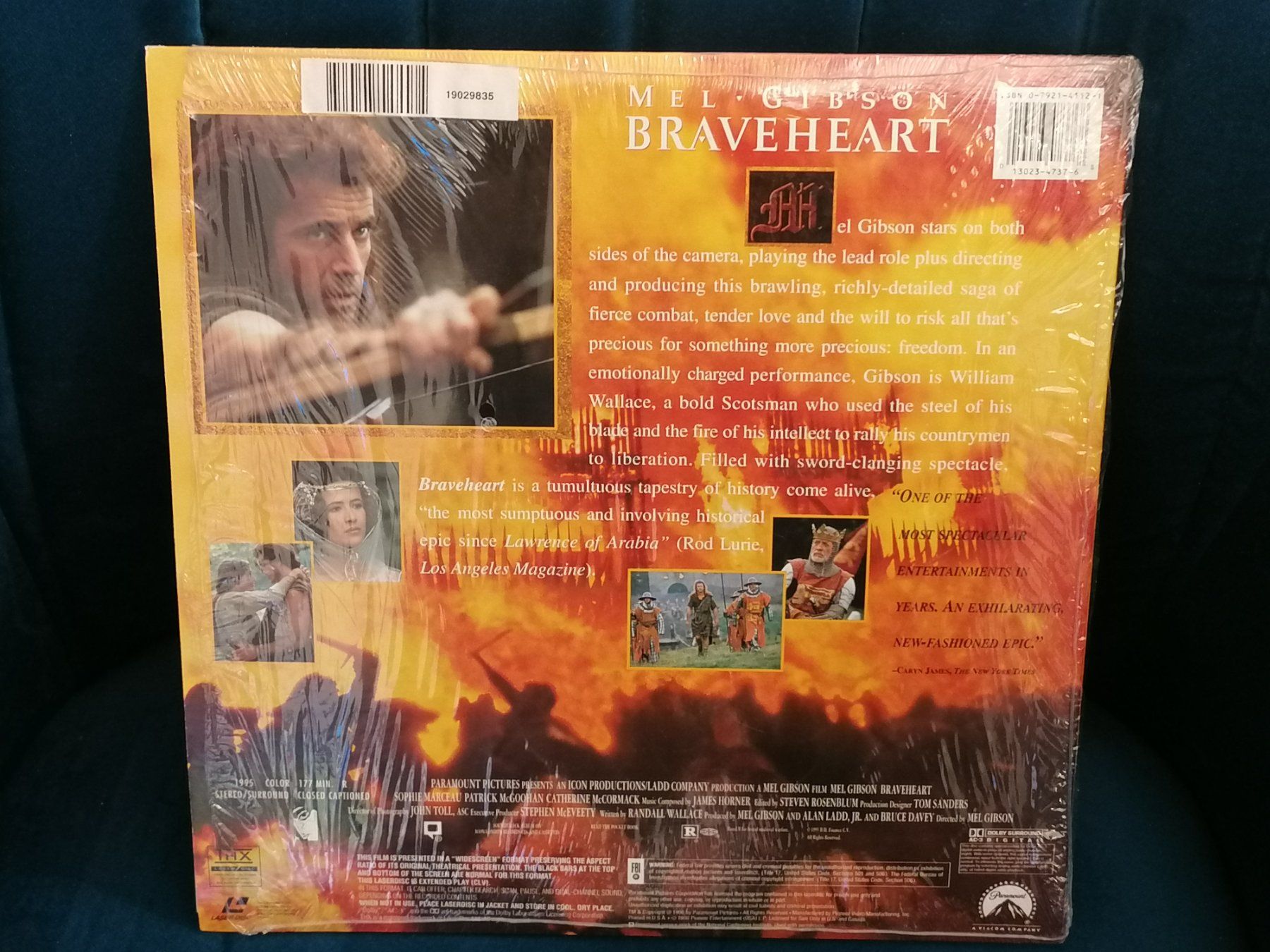 Tutti i DVDs: Braveheart - Video Laserdisc  / Laserdisk – Usato da Basel venduto da vintagecollector 1