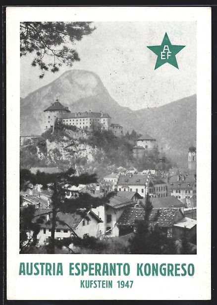 Cartoline postali: Kufstein, Austria Esperanto Kongreso 194 – Usato da Berlin venduto da bartko-reher