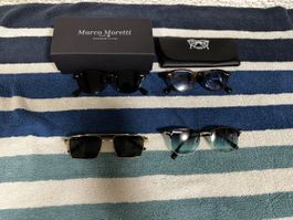"Kollektion von 4 Sonnenbrillen"