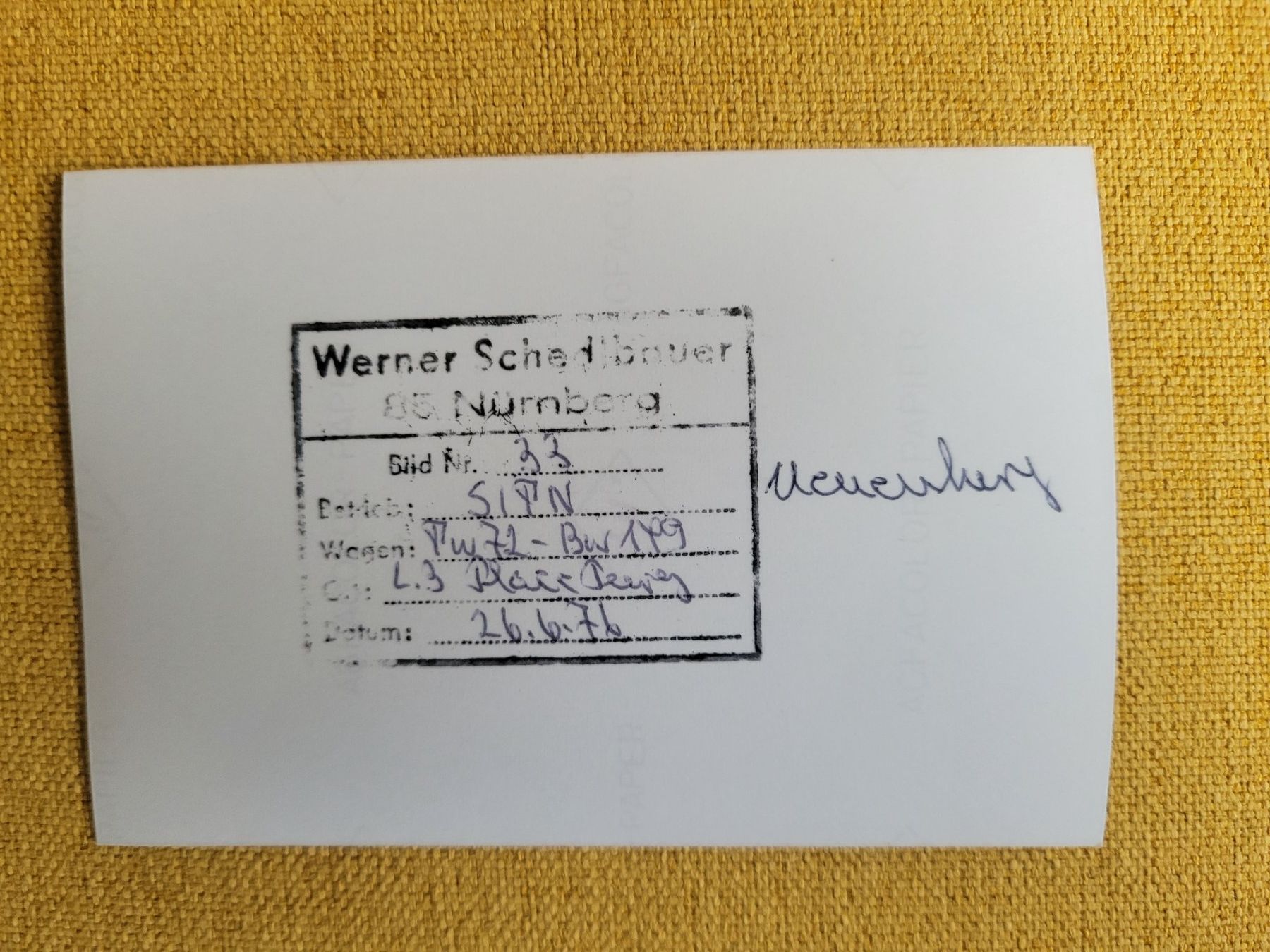 Poster & Bilder: Foto Tram Neuenburg Neuchâtel, 1976 – Gebraucht aus Emmenbrücke von schneeturm 1