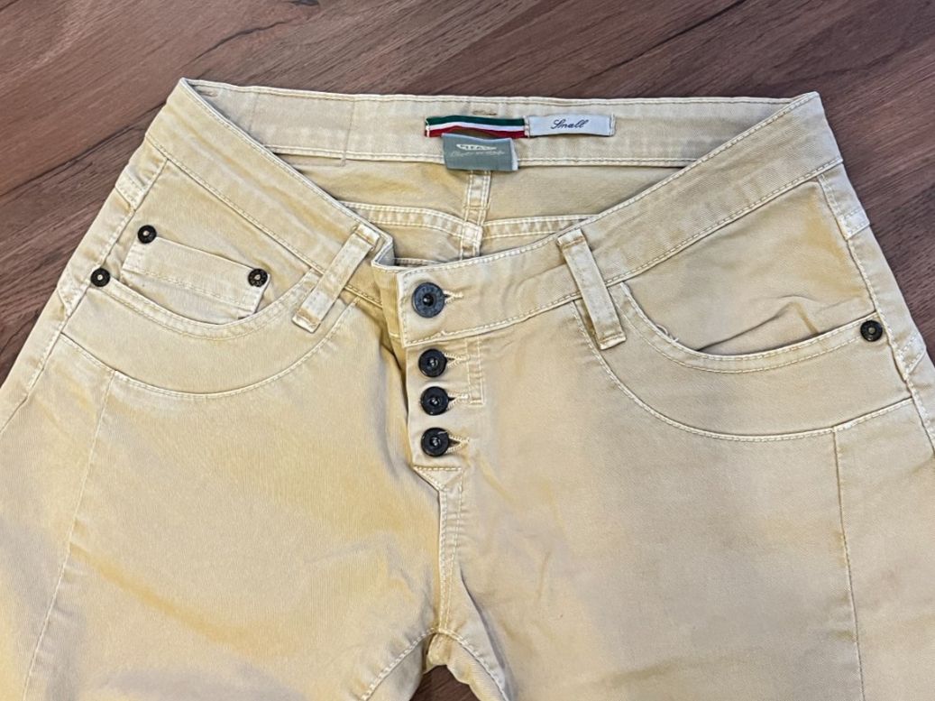 Jeans: PLEASE Damen Stoffhose Beige Gr. S – Usato da Hondrich venduto da Greppen37 3
