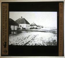 Glasdia Ukraine Russland: Schurawka (?) Dorfstrasse, um 1920