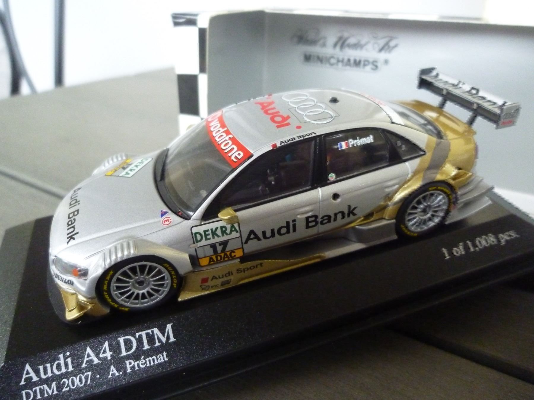 Minichamps Modellini d'auto: Audi A4 (DTM 2007) "Prèmat" – Nuovo e nell'imballaggio originale da Flawil venduto da Imperiosud 3
