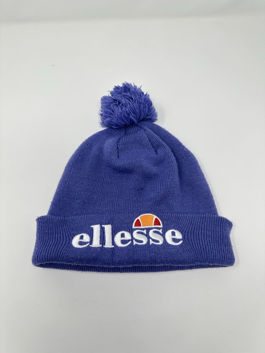 Ellesse Copricapi, berretti & cappellini: Ellesse Bommel Mütze, Lila, Winter Accessoire,  – Usato da Luzern venduto da kim221080