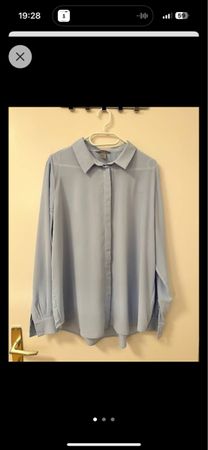 H&M Bluse, hellblau, Grösse XL, ideal für den Frühling