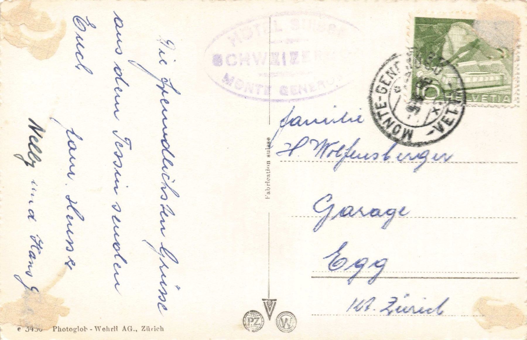 Cartoline postali: Monte Generoso – Usato da Biasca venduto da Blenio71 1