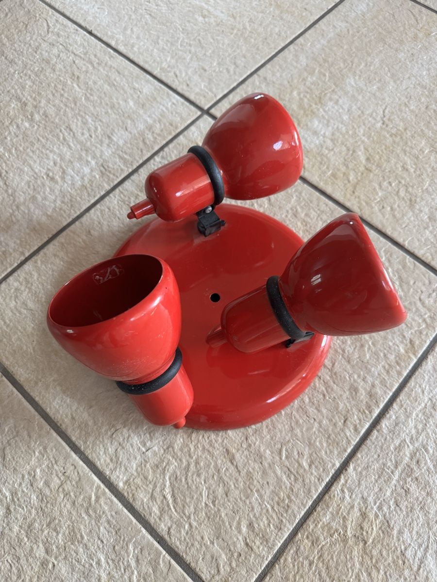 Kronleuchter & Deckenlampen: Retro 70er Deckenlampe in rot  – Gebraucht aus Schönenberg ZH von ING8