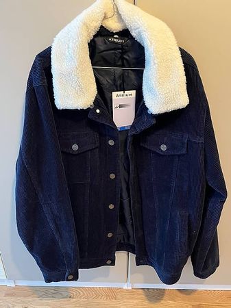 VESTE NEUVE velours bleu marine, taille M