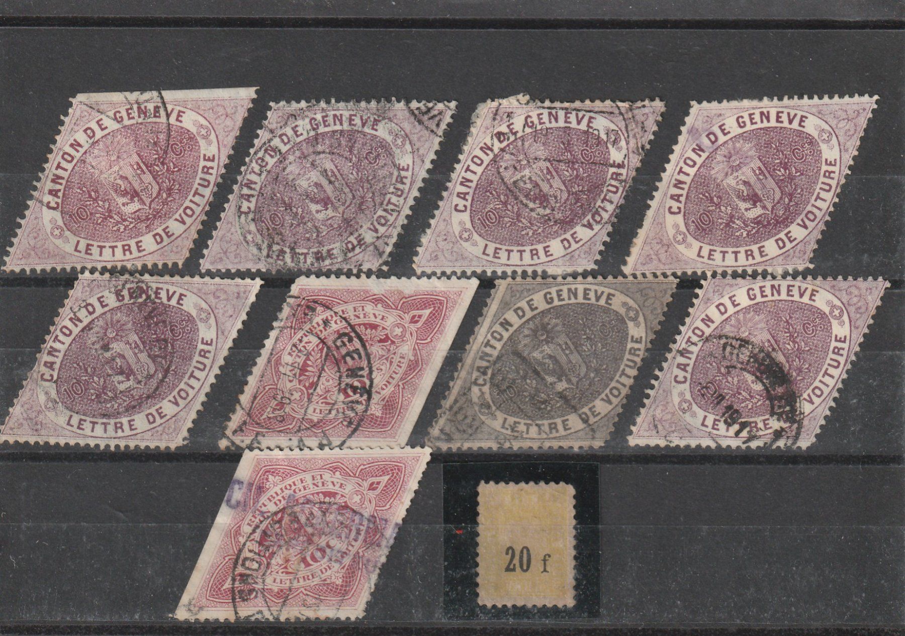 Alle Briefmarken: Lot Gebührenmarken Genf – Gebraucht aus Rorschacherberg von fratovi2
