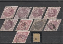 Lot Gebührenmarken Genf