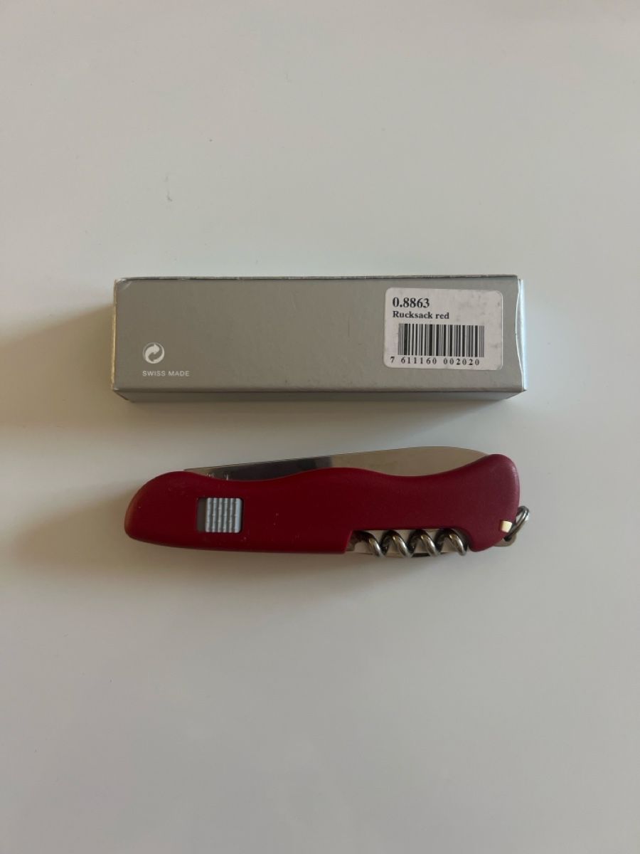 Victorinox Coltelli tascabile: Victorinox 0.8863 Rucksack red – Nuovo e nell'imballaggio originale da Urtenen-Schönbühl venduto da DMC3o 1