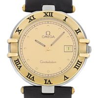 Omega Constellation Uhr goldfarben Datum gebraucht