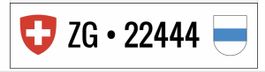 Kontrollschild / ZG • 22444