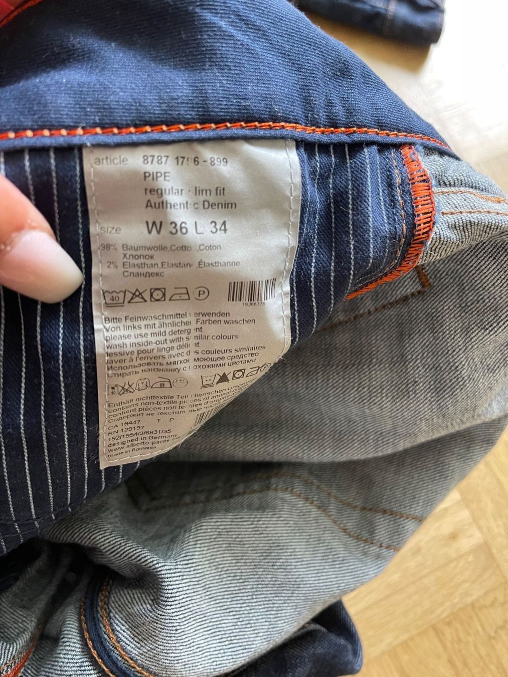 Jeans: 2x Alberto Pipe Jeans Herren – Usato da Zürich venduto da Kia78 4