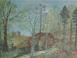 Schulwandbild  „Frühlingswald“ von Marguerite Ammann  #tell