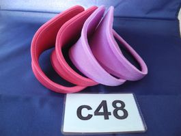 4 Stück C-String, pink/violett, Nr.c48