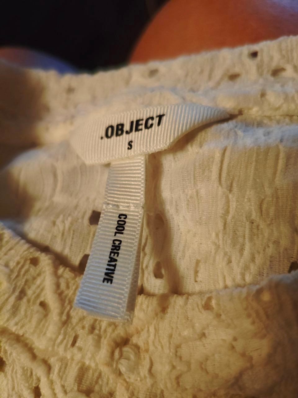 Camicette: ELEGANTE SPITZEBLUSE OBJEKT, GR.S WEISS, LANGARMIG – Nuovo (secondo la descrizione) da Weiningen ZH venduto da actera 7
