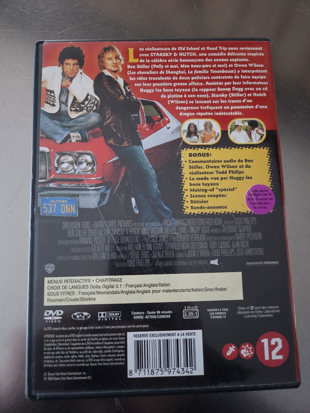 Tutti i DVDs: DVD Starsky & Hutch, Ben Stiller – Usato da La Joux FR venduto da car_ck96 2