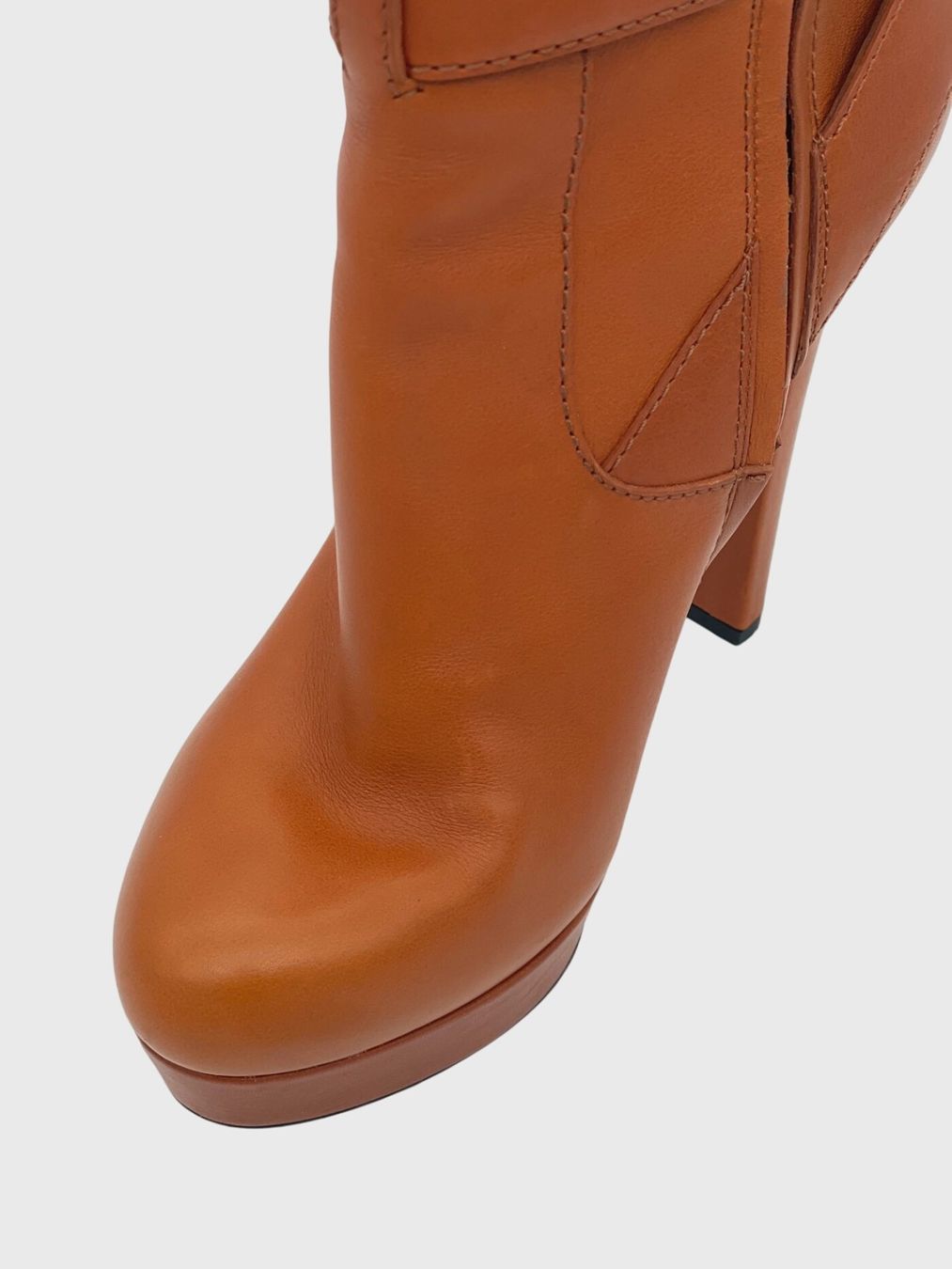 Gucci Scarpe da donna: Gucci Leather Platform Ankle Boot EU 39.5 Braun – Usato da Zürich venduto da shoe_shop 5