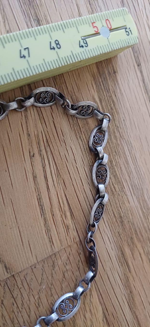 Catenine: Schöne Silber Kette mit Amethyst – Usato da Flawil venduto da Naphtali 2