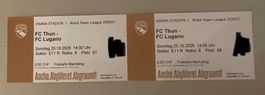 Tickets für Match FC Thun - FC Lugano am 25.10.2026
