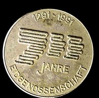 Münze 700 Jahre Eidgenossenschaft