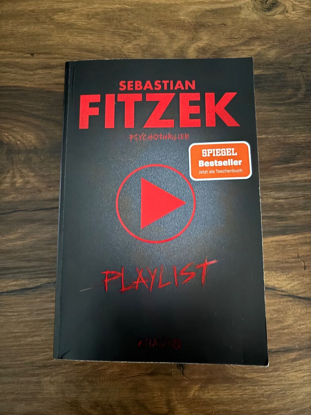 Libri: TB Sebastian Fitzek - Playlist – Usato da Kleinandelfingen venduto da Baba23