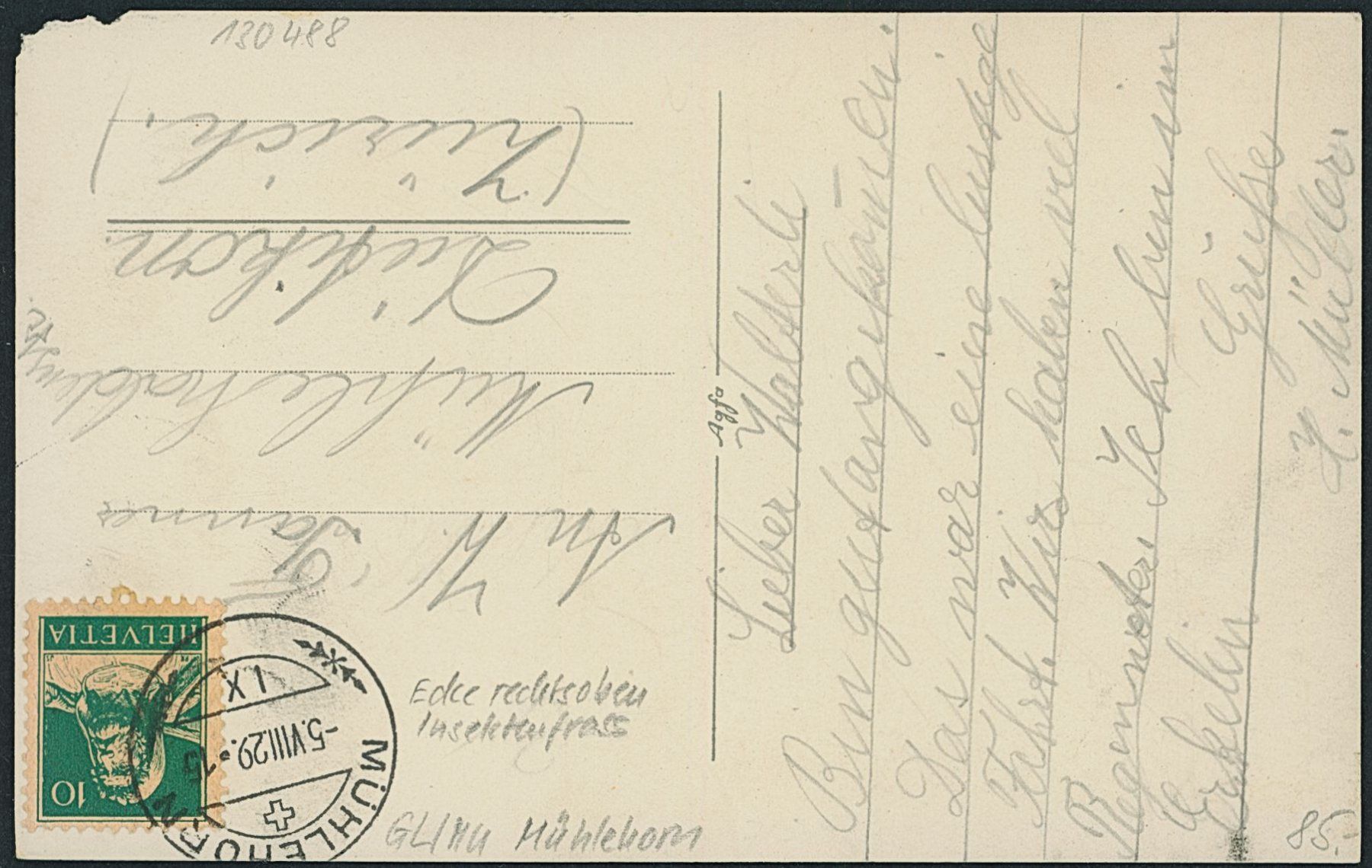 Cartoline postali: GL Mühlehorn – Usato da Schindellegi venduto da Jonathan77 1