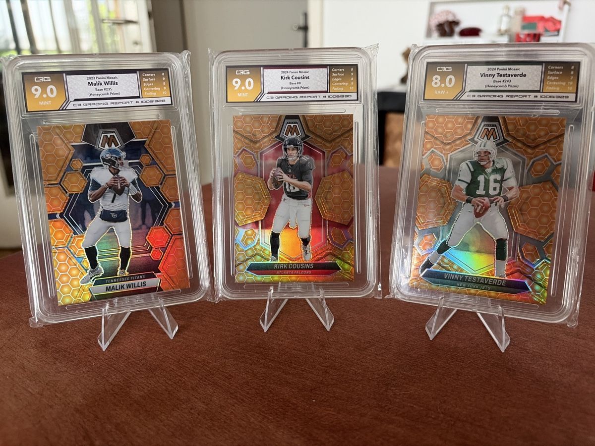 NFL Sammelbilder & Trading cards: 3 NFL Karten - Cousins, Testaverde, Willis - C3G8/9 – Gebraucht aus Bern von sam_25hm