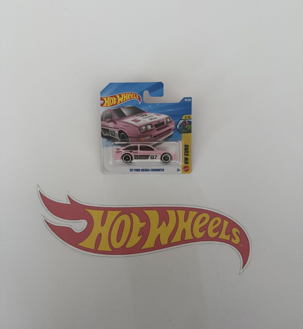 Hot Wheels Modellini d'auto: Hot Wheels 87 Ford Sierra Cosworth – Nuovo e nell'imballaggio originale da Luzern venduto da qui_25zt