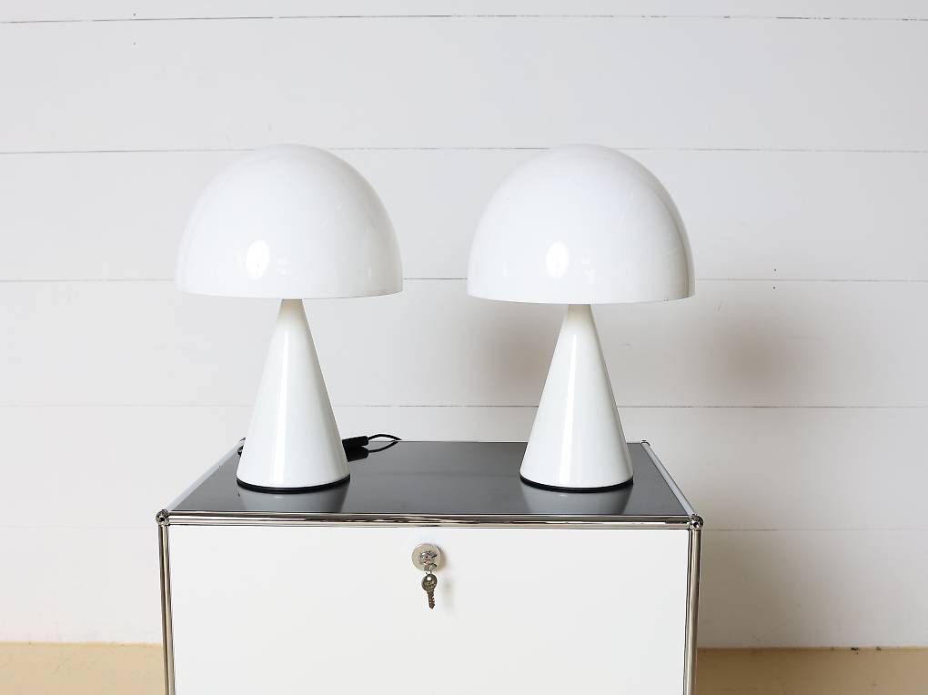 Guzzini Lampade: iGuzzini Baobab Tischleuchten Paar | Weiss – Usato da Meinisberg venduto da atelier_TILIJA