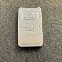 50 gramm Silber Barren Credit Suisse - 1