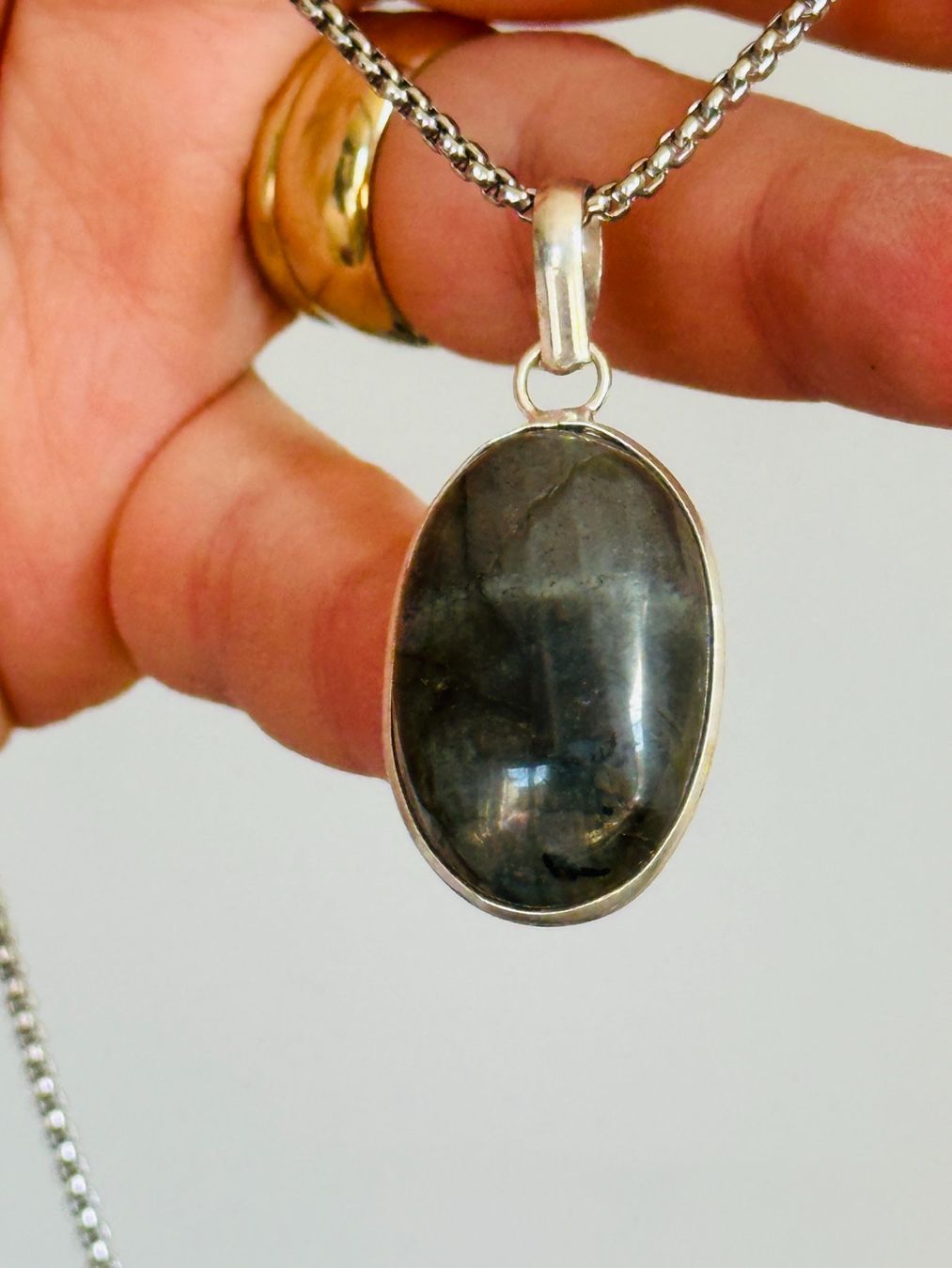 Catenine: Labradorite necklace – Nuovo e nell'imballaggio originale da Genève venduto da AGBERG 9