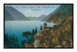 ORIA - 1921 "Lago di Lugano" Panorama verso il S. Salvatore