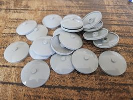 lego 3960 lot de 20 pièces Light Bluish Gray Dish 4 x 4
