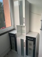 Küchenschrank Set 3-teilig weiss/schwarz gebraucht