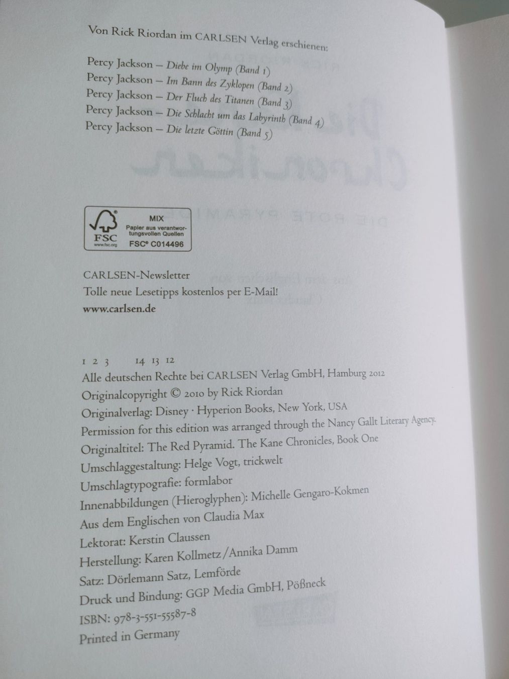 Libri: Die Kane-Chroniken 1: Die rote Pyramide – Nuovo (secondo la descrizione) da Dietikon venduto da MJ_Sporting 3